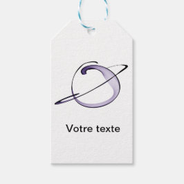 niedliche Zeichnung kleiner Planet Geschenkanhänger