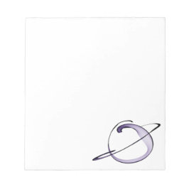 niedliche Zeichnung kleiner Planet Notizblock