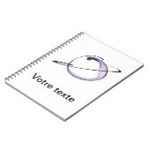 niedliche Zeichnung kleiner Planet Notizblock (Linke Seite)