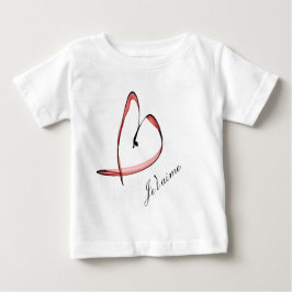 niedliche Zeichnung kleines Herz Baby T-shirt