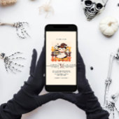 Niedliche Zeit, um sich das Party Haloween zu hole Einladung