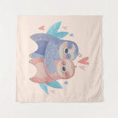 Niedliche Zeitnischen in der Liebe Wandteppich (Vorderseite (Horizontal))