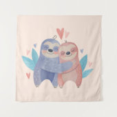 Niedliche Zeitnischen in der Liebe Wandteppich (Vorderseite)