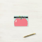 Niedliche Zickzack Streifen-großer Apple-Lehrer Post-it Klebezettel (Auf Schreibtisch)