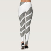Niedliche Zickzack Zigzag-Muster-Farbgebung Leggings (Rückseite)