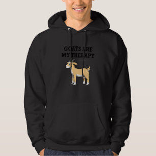 Niedliche Ziege als therapeutisches Ironisches Zit Hoodie