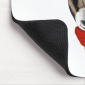 Niedliche Ziege, die einen Schal trägt Mousepad (Ecke)