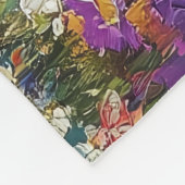 Niedliche Ziege farbenfrohe Wildblume Wiese Fleecedecke (Ecke)