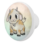 Niedliche Ziege Keramikknauf (Rechts)