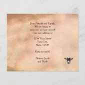 Niedliche Ziege - Neue Adresse (Rückseite)