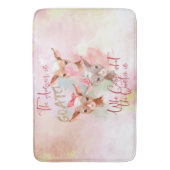 NIEDLICHE ZIEGE | Wasserfarbe Die Antwort sind Zie Badematte (Vorderseite Vertikal)