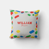 Niedliche Ziegel Gebäude Blockiert Kinder Kissen (Vorderseite)