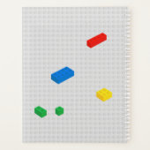 Niedliche Ziegel Gebäude Blockiert Kinder Lehrer Planer (Rückseite)