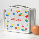 Niedliche Ziegel Gebäude Blockiert Kinder Metall Brotdose (Beispiel)