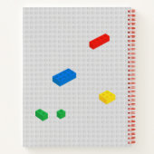 Niedliche Ziegel Gebäude Blockiert Kinderarbeit Notizblock (Rückseite)