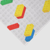 Niedliche Ziegel Gebäude Blockiert Kindermuster Seidenpapier (Ausschnitt)