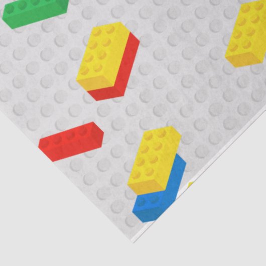 Niedliche Ziegel Gebäude Blockiert Kindermuster Seidenpapier (Ausschnitt)