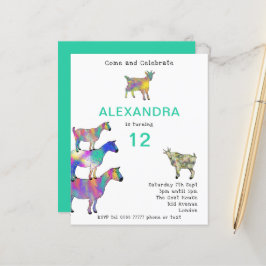 Niedliche Ziegen 12. Geburtstagspartei