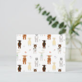 Niedliche Ziegen Feiertagspostkarte (Stehend Vorderseite)