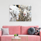 NIEDLICHE ZIEGEN LEINWANDDRUCK (Insitu (Wohnzimmer))