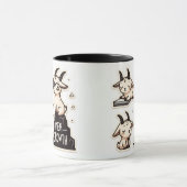 Niedliche Ziegen - "Meh Growth" Funny Self Care Tasse (Zentrum)