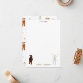 Niedliche Ziegen Mitteilungskarte (Vorderseite/Rückseite Beispiel)