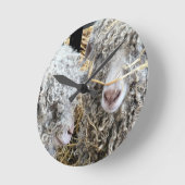 NIEDLICHE ZIEGEN   RUNDE WANDUHR (Winkel)