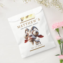 Niedliche Ziegenfarm Tiere 2. Geburtstag Party Geschenktütchen