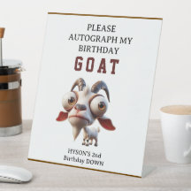 Niedliche Ziegenfarm Tiere 2. Geburtstag Party