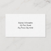 Niedliche Ziegenkarte Visitenkarte (Rückseite)