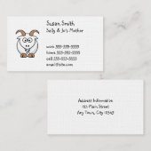 Niedliche Ziegenkarte Visitenkarte (Vorne/Hinten)