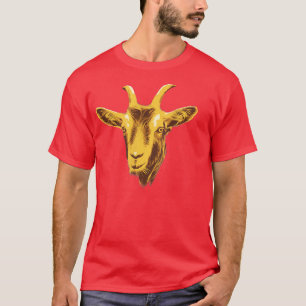 Niedliche Ziegenkopfkonstruktion Bester aller Zeit T-Shirt