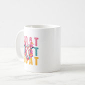 Niedliche Ziegenkunst minimalistisch Kaffeetasse (Vorderseite Links)