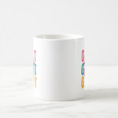 Niedliche Ziegenkunst minimalistisch Kaffeetasse (Mittel)