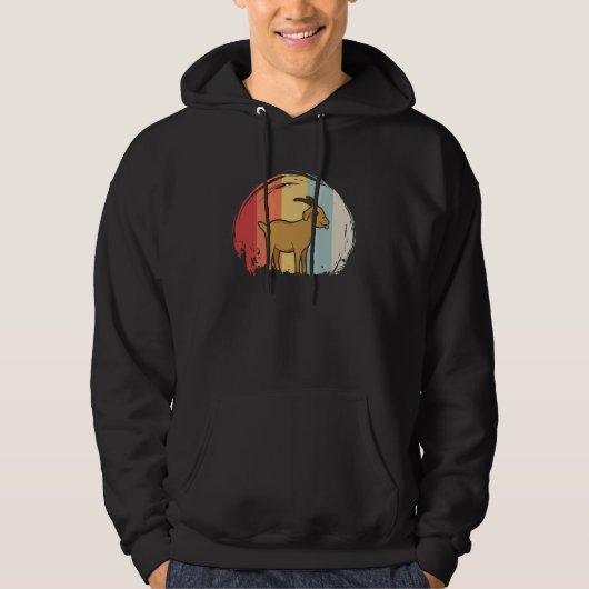 Niedliche Ziegenrückführung Hoodie (Vorderseite)