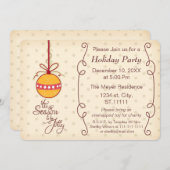 niedliche Zierbaumkunst, Feierabend Einladung (Vorne/Hinten)