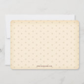 niedliche Zierbaumkunst, Feierabend Einladung (Rückseite)