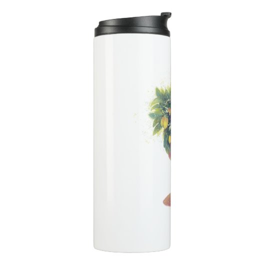 niedliche Zitrone Thermosbecher (Nach links gedreht)