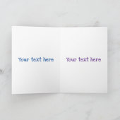 Niedliche Zitronenfrüchte Cartoon Blasen Veranscha Karte (Innenseite)