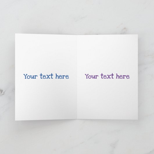 Niedliche Zitronenfrüchte Cartoon Blasen Veranscha Karte (Innenseite)