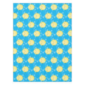 Niedliche Zitronenfrüchte Cartoon Blasen Veranscha Tischdecke (Vorderseite)