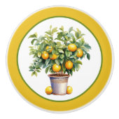 Niedliche Zitronenliebhaber Küche Keramikknauf (Vorderseite)