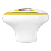 Niedliche Zitronenliebhaber Küche Keramikknauf (Seitenansicht)