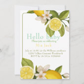 Niedliche Zitrusbrasse Einladung (Vorderseite)