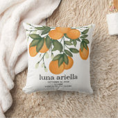 Niedliche Zitrusfrüchte-Orangenbäume Geburtsstaate Kissen (Decke)