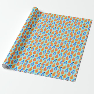 Niedliche Zitrusfrüchte Sommer Vintag Geschenkpapier