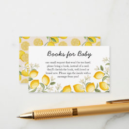 Niedliche Zitrusfrüchte-Sommerbücher für Baby Begleitkarte