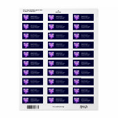 Niedliche Zodiac-Adressenmarken (Vorne)