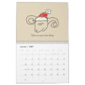 Niedliche Zodiaka-Zeichen und Positive Quotes 2025 Kalender (Jan 2027)