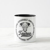 Niedliche Zodiakzeichen/Taurus Tasse (Zentrum)